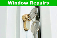 Window Repairs - Window locks, window handles, window hinges, doors, locks & handles, windows repaired after break-ins & locks changed, patio door rollers.